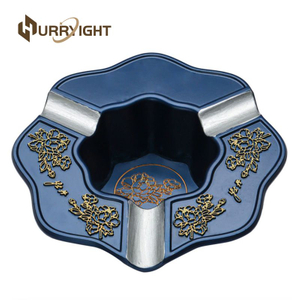 Customized Cigar Ashtray with Creative Metal Relief