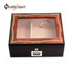 Glass Top Cigar Humidor Elegant Display and Protection