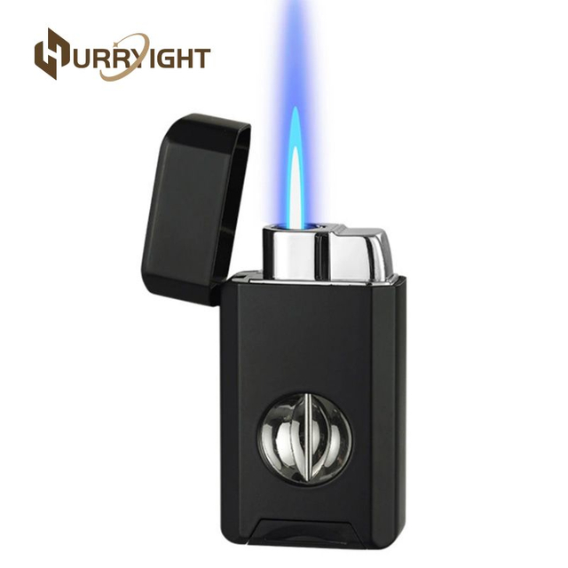 Cigar Torch Lighter with Built-In Cutter – 2-in-1 Convenience