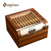 Luxury Cigar Humidor with Glass Lid– Display and Store with Style
