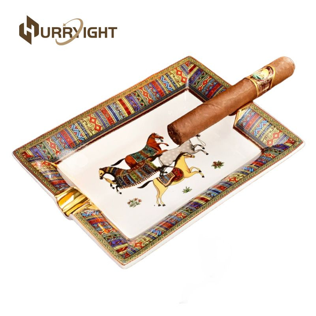 Premium Ceramic Cigar Ashtray – Elegant And Durable 